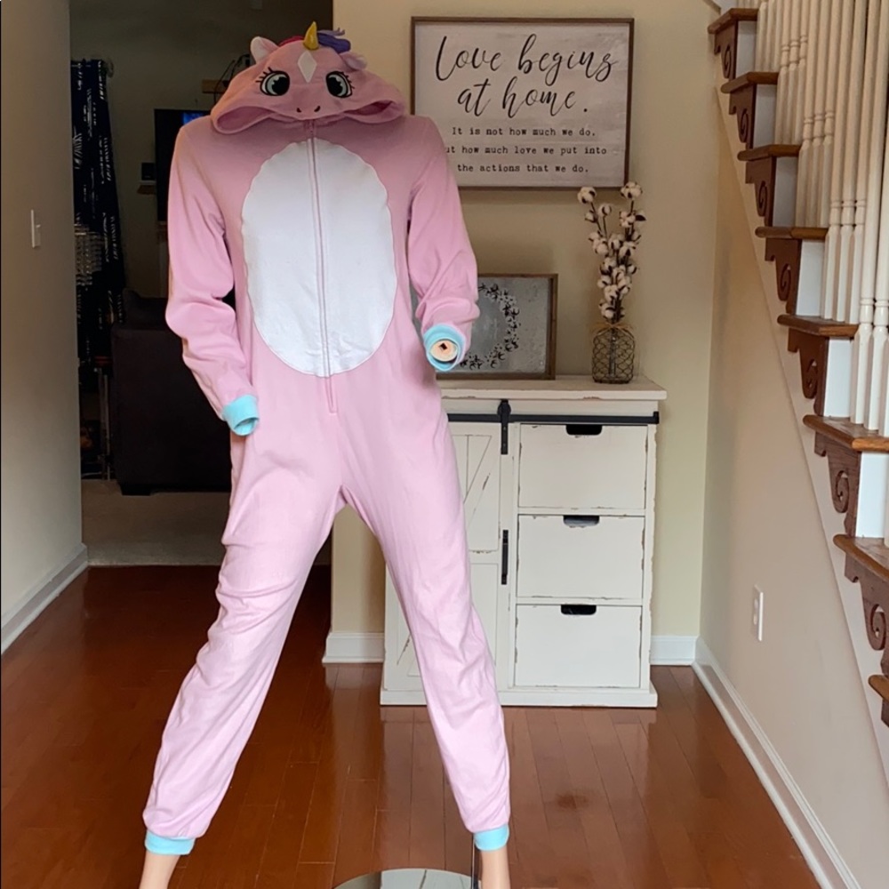 Onesie zip up unicorn pjs